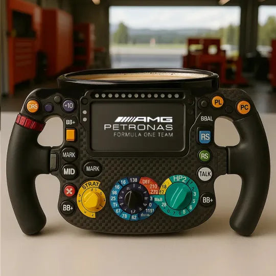 F1 Racing Wheel Mug